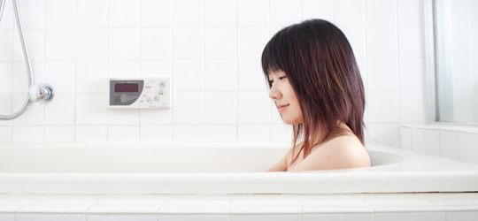 イメージ画像：お風呂の湯温と浸かる時間は重要です！